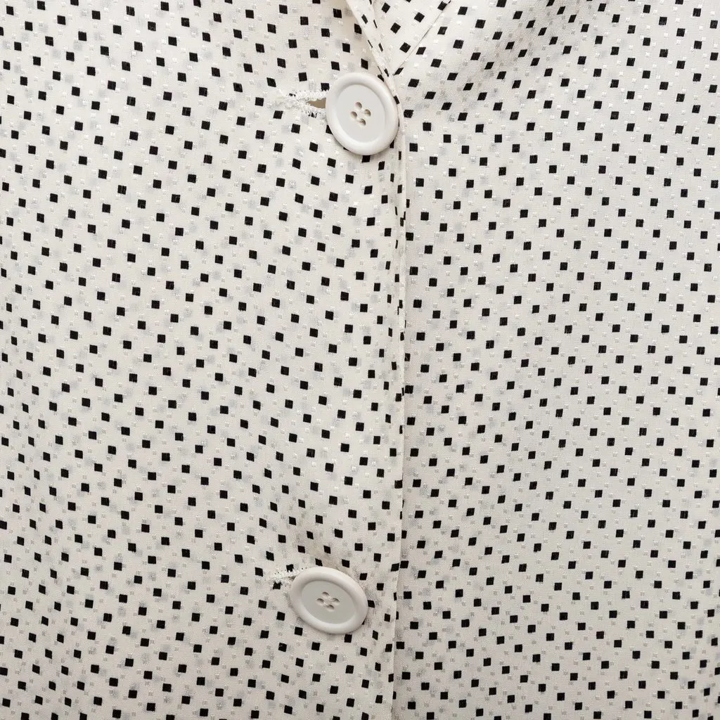 Unsigned Silk Top - '10s White Silk Good - Box View