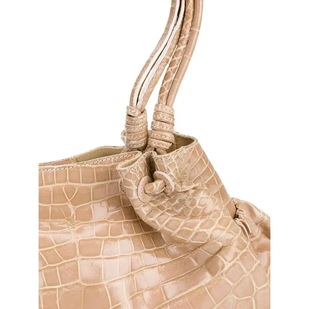 Giorgio Armani Pink Crocodile Bag - 2000s Pink Leather Good - Model View