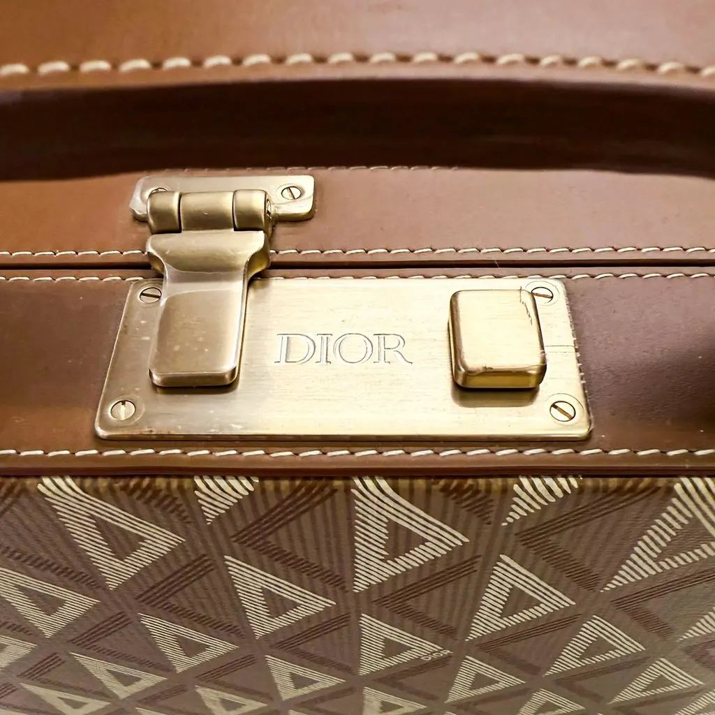 Dior CD Diamond Structured Box Bag – Toile de Dior, 1970s Inspiration Red Canvas Good - Box View