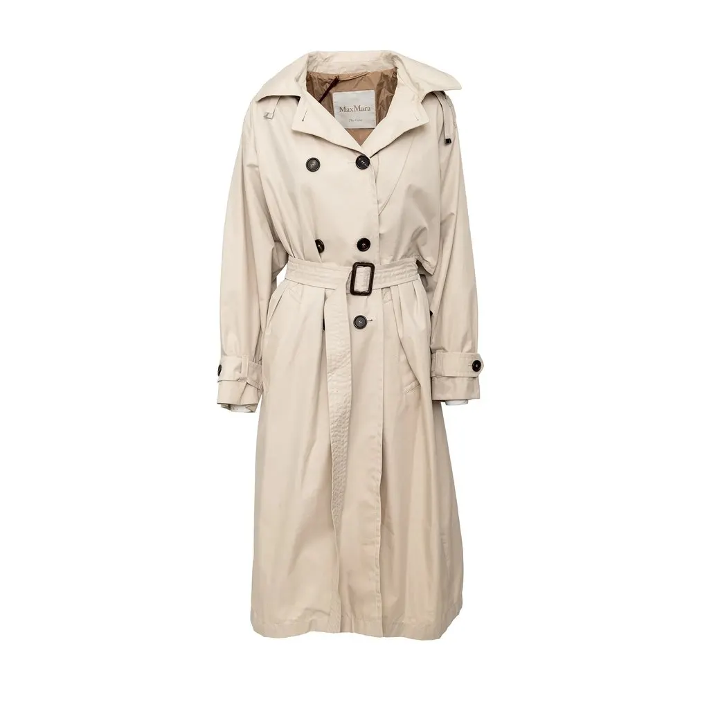 Max Mara Trench Coat - '10s Red Cotton Good - Front View