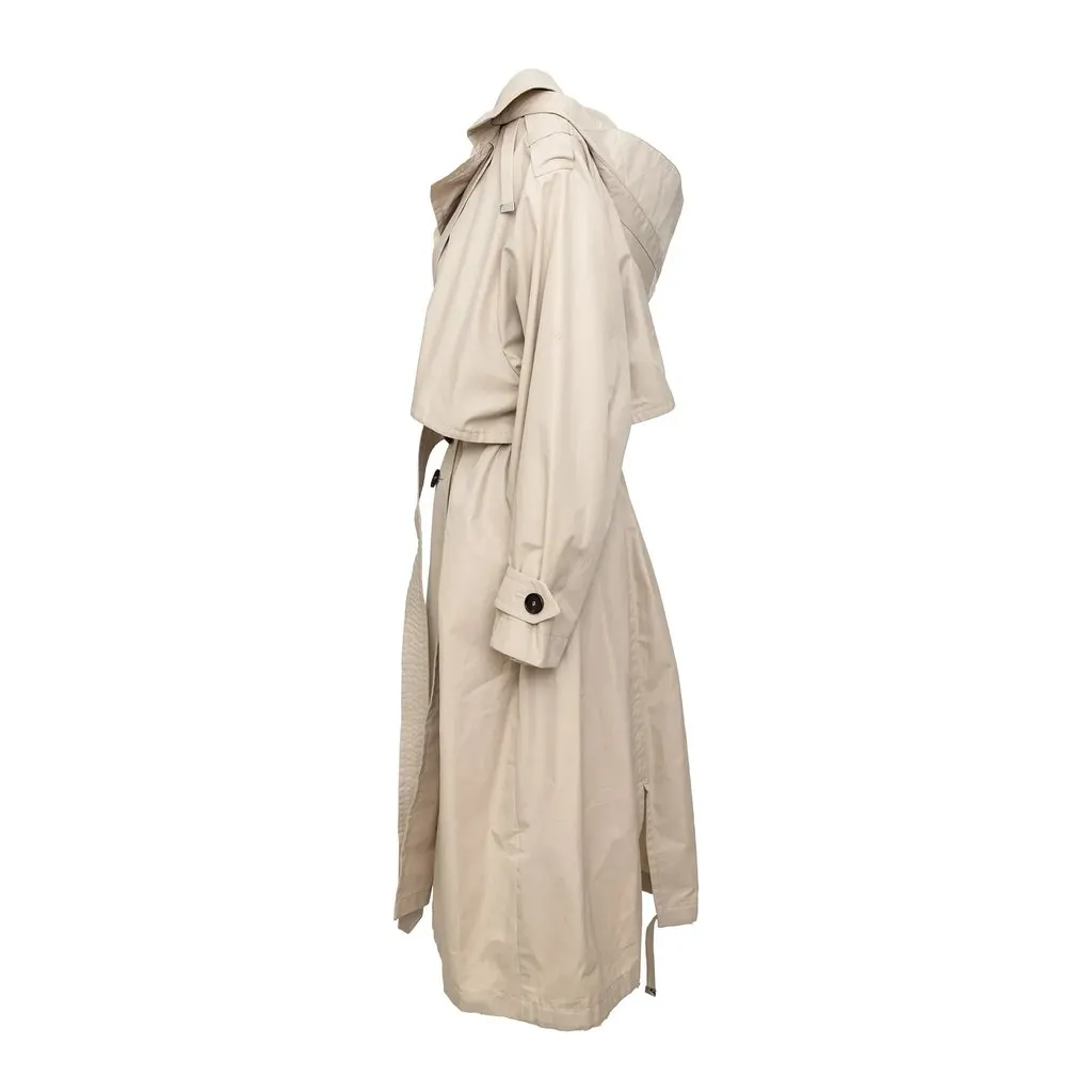 Max Mara Trench Coat - '10s Red Cotton Good - Back View