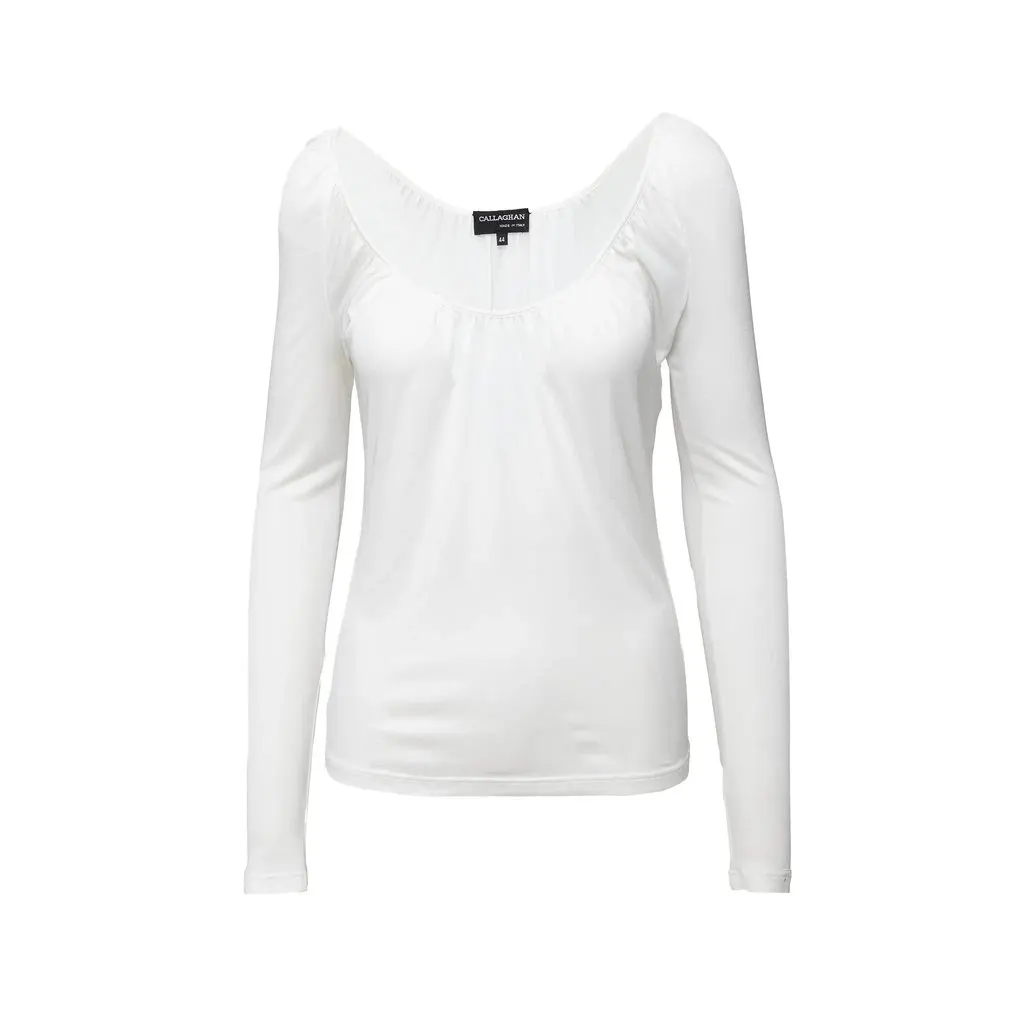 Unsigned Callaghan Full Sleeve Top - '00s White Good - Front View