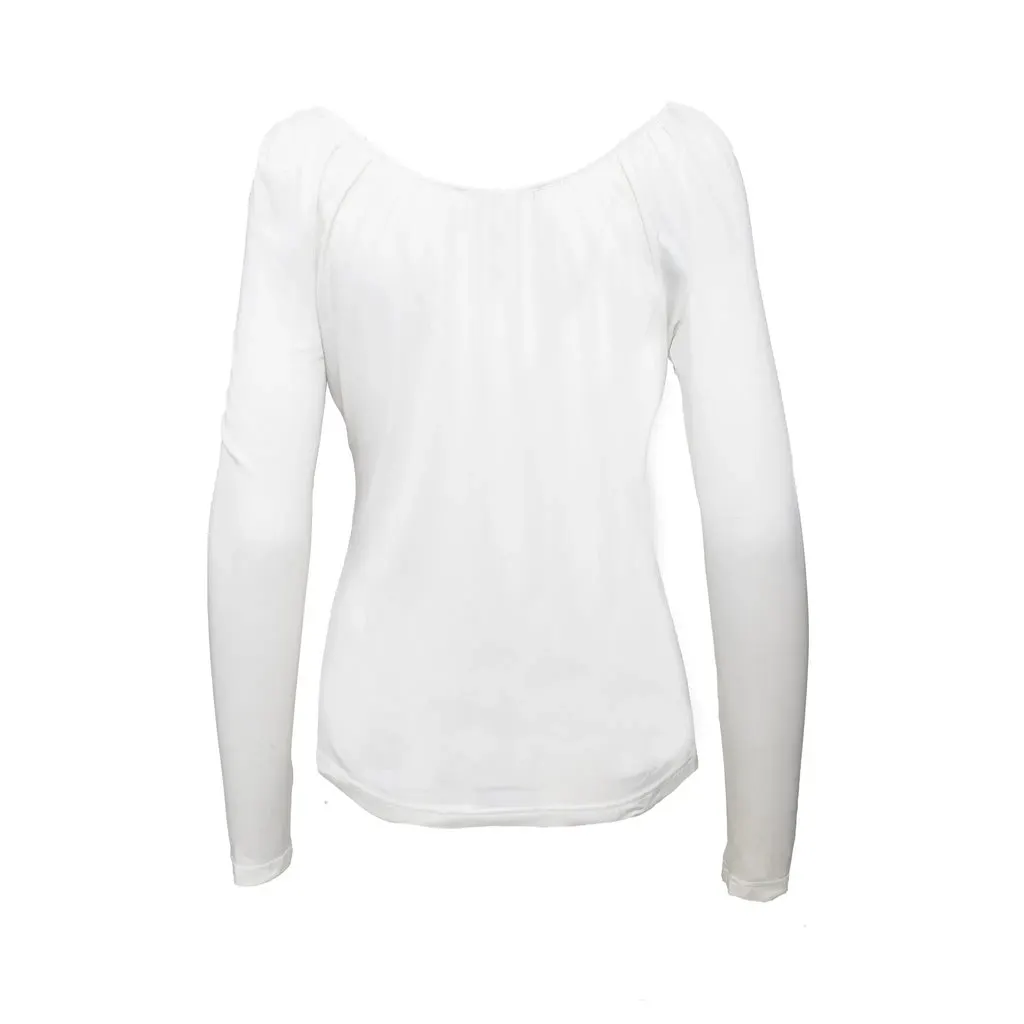 Unsigned Callaghan Full Sleeve Top - '00s White Good - Inside View
