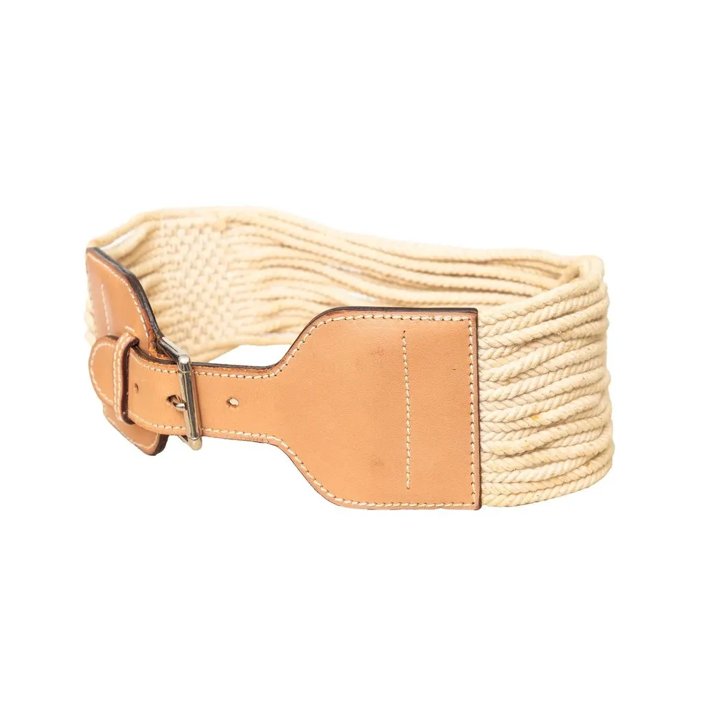 Alaïa Braided Belt - '00s Beige Leather Good - Back View
