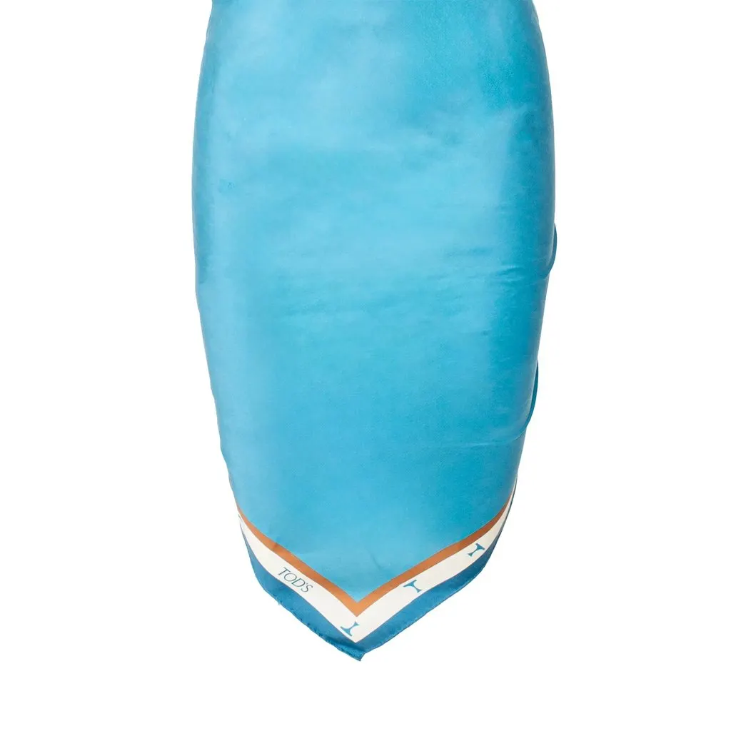 Tod's Scarf Dress - '10s MultiColor Silk Good - Model View