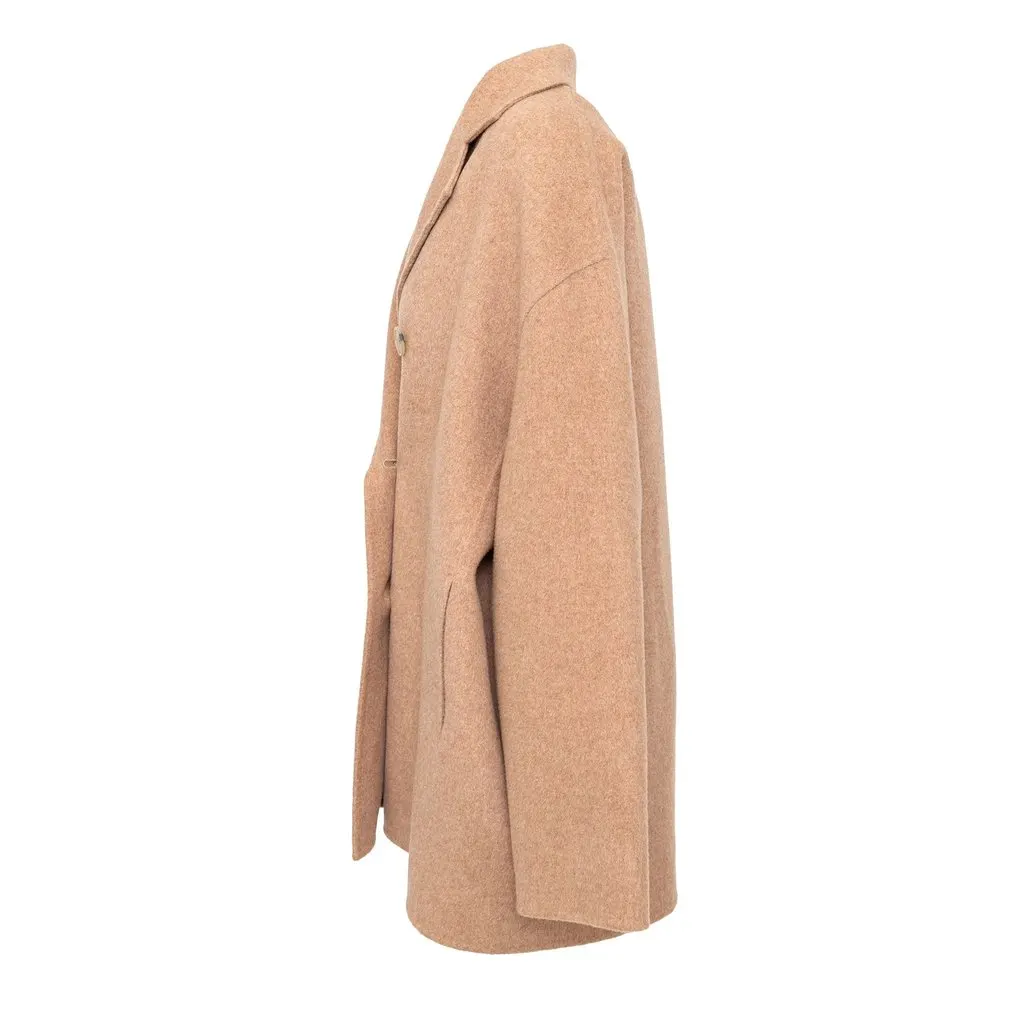 Acne Studio Wool Coat - '10s Beige Wool Good - Back View