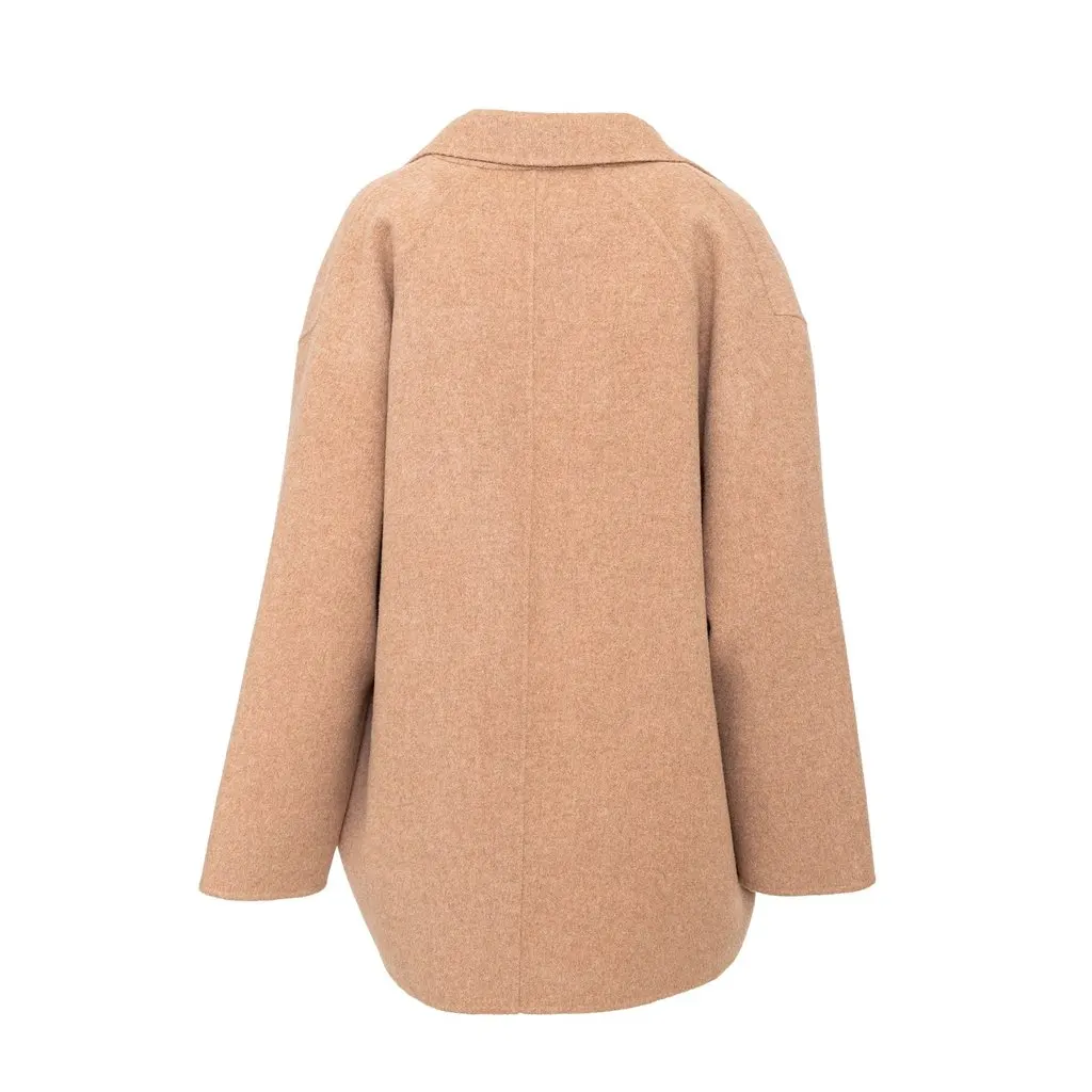 Acne Studio Wool Coat - '10s Beige Wool Good - Inside View