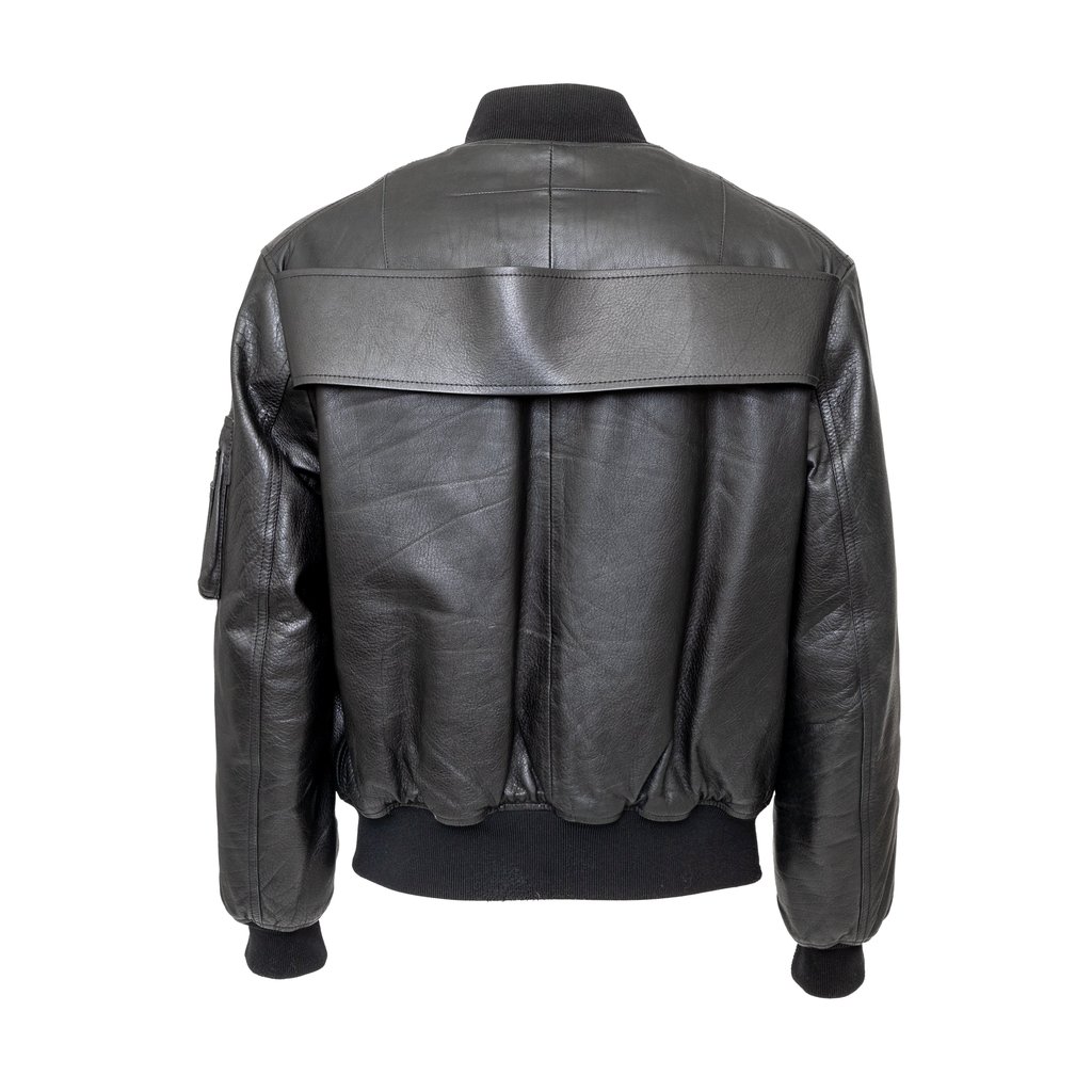 Givenchy Leather Bomber Jacket - '10s Black FR 48 Leather