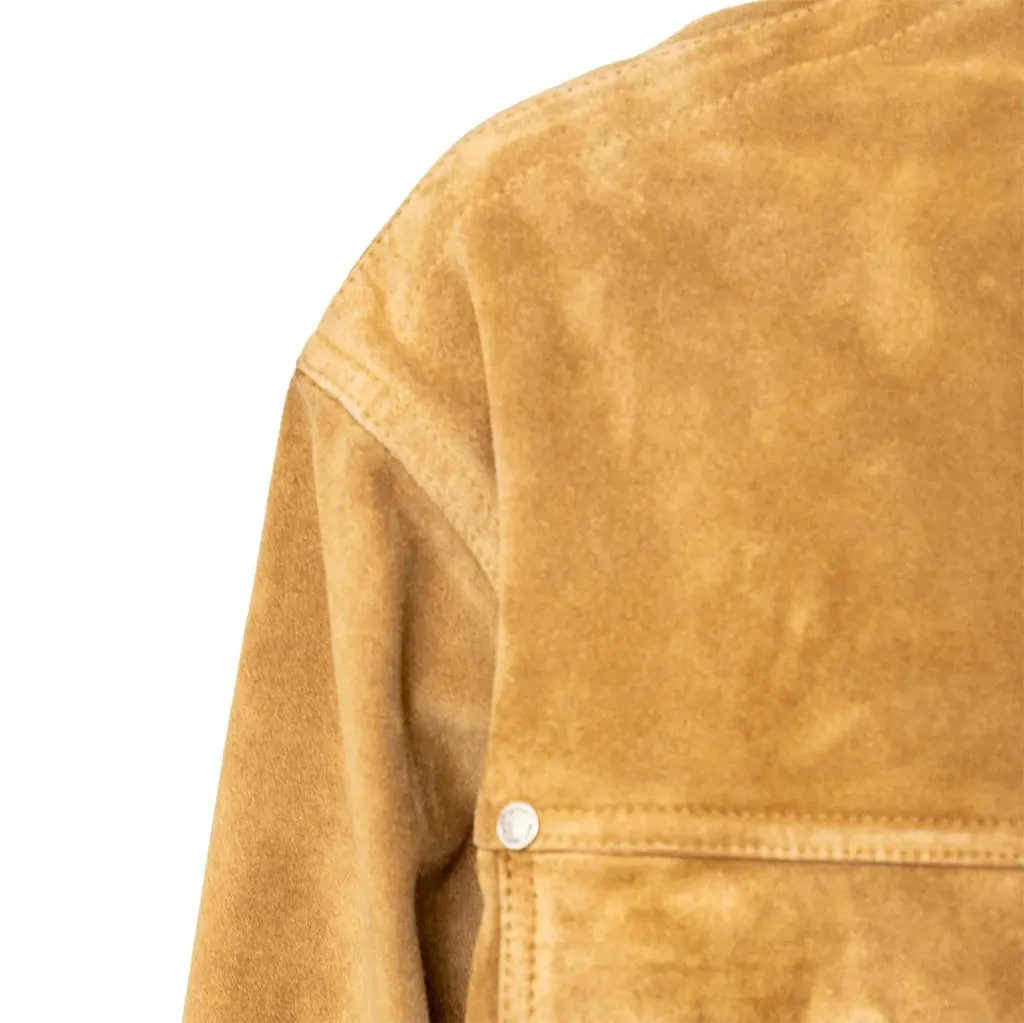 Versace Jeans Couture Suede Jacket - '90s Brown Suede Good - Box View