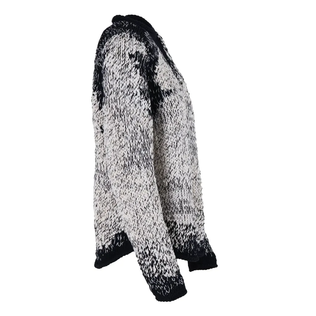 Brunello Cucinelli & white sequin knit sweater - '10s Black Good - Back View