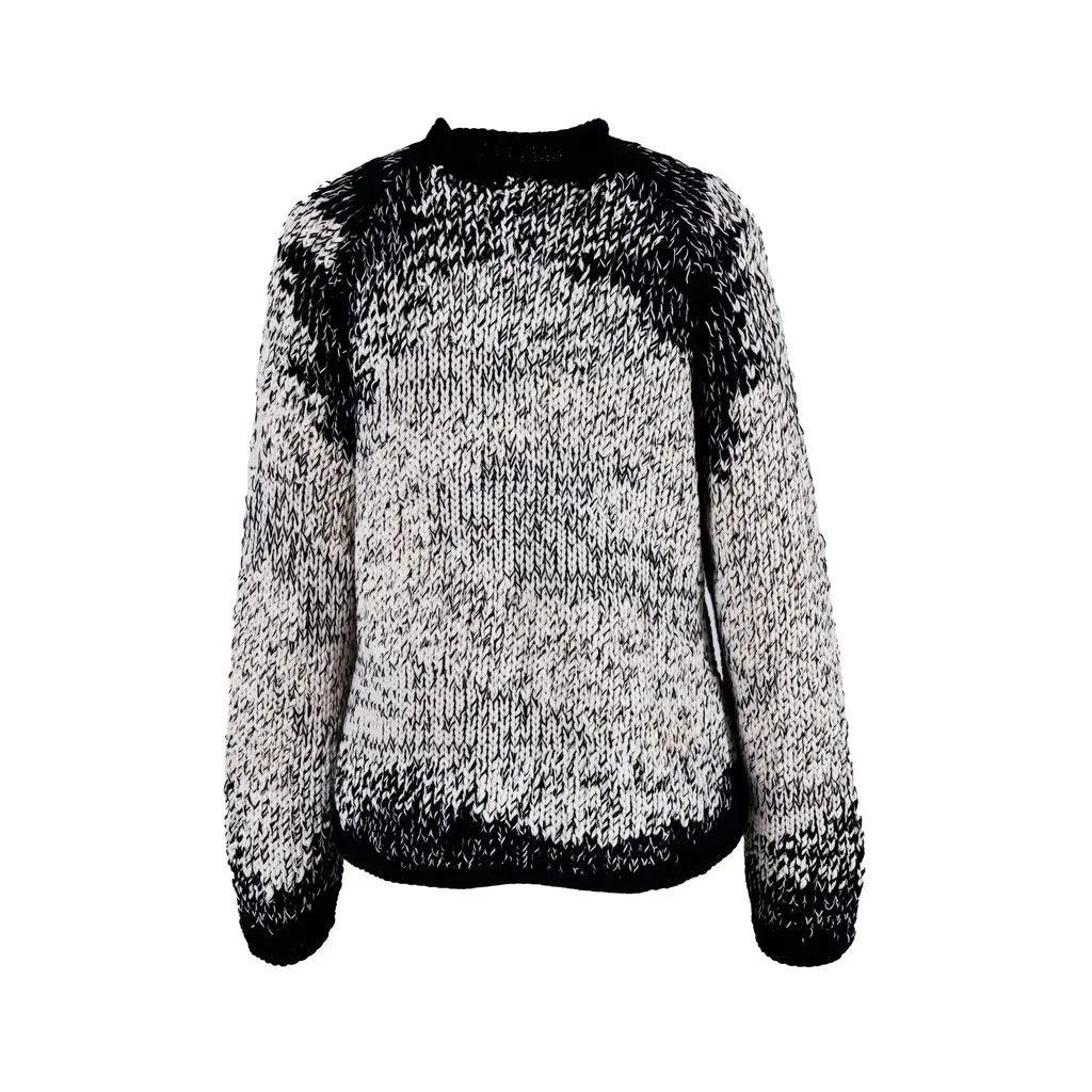 Brunello Cucinelli & white sequin knit sweater - '10s Black Good - Inside View
