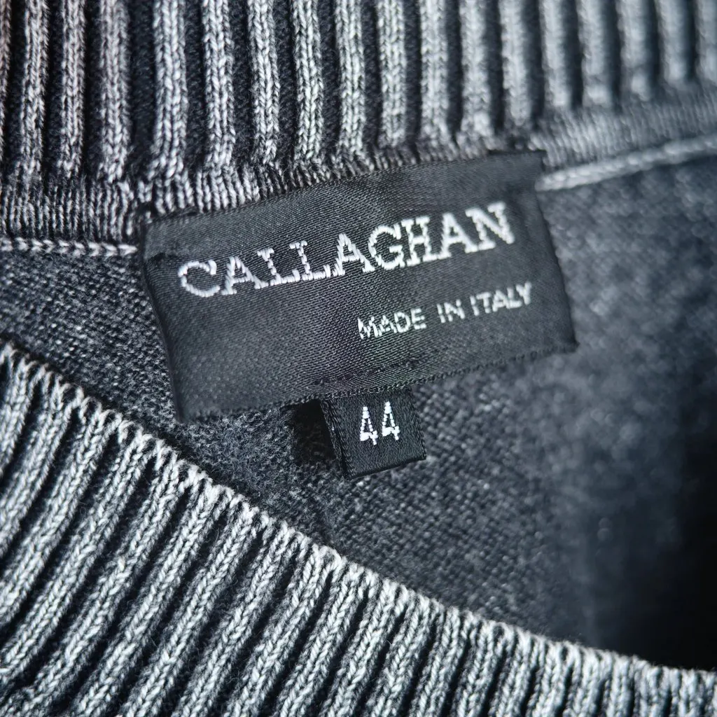 Unsigned Callaghan by Nicolas Ghesquière Cotton Knit Top - '90s Grey Cotton Good - Model View