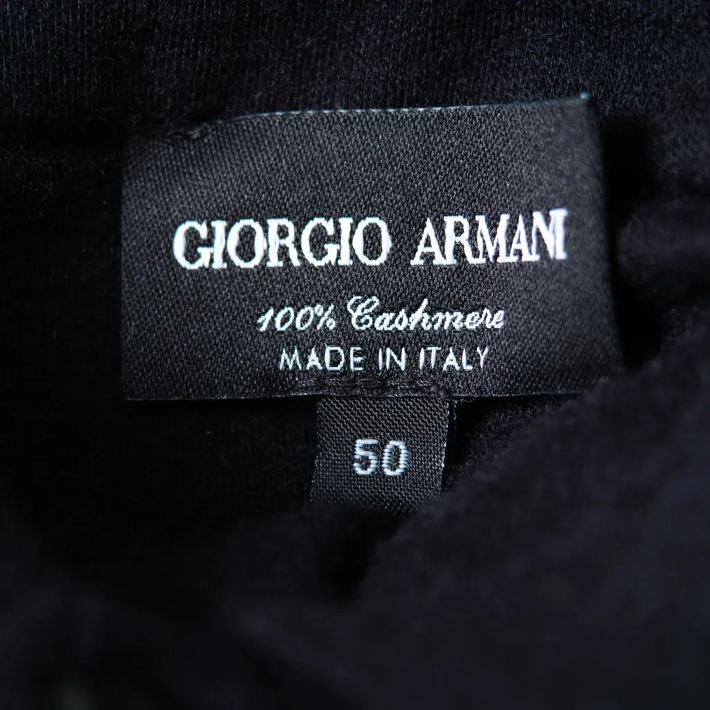 Giorgio Armani Navy Cashmere Polo - '10s Navy Wool Good - Box View