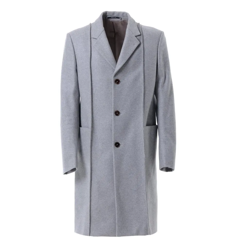 Maison Margiela Maison Martin Margiela Wool Overcoat - '10s Grey Wool Good - Front View