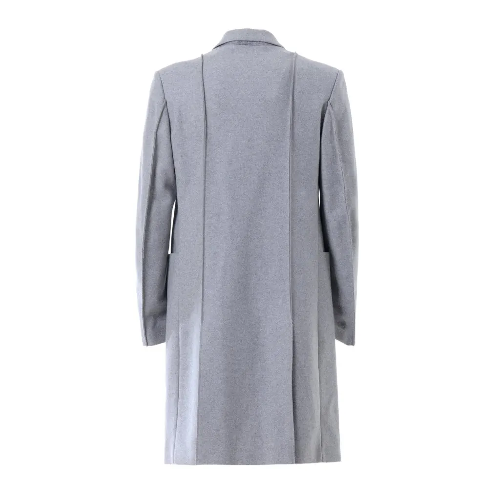 Maison Margiela Maison Martin Margiela Wool Overcoat - '10s Grey Wool Good - Inside View