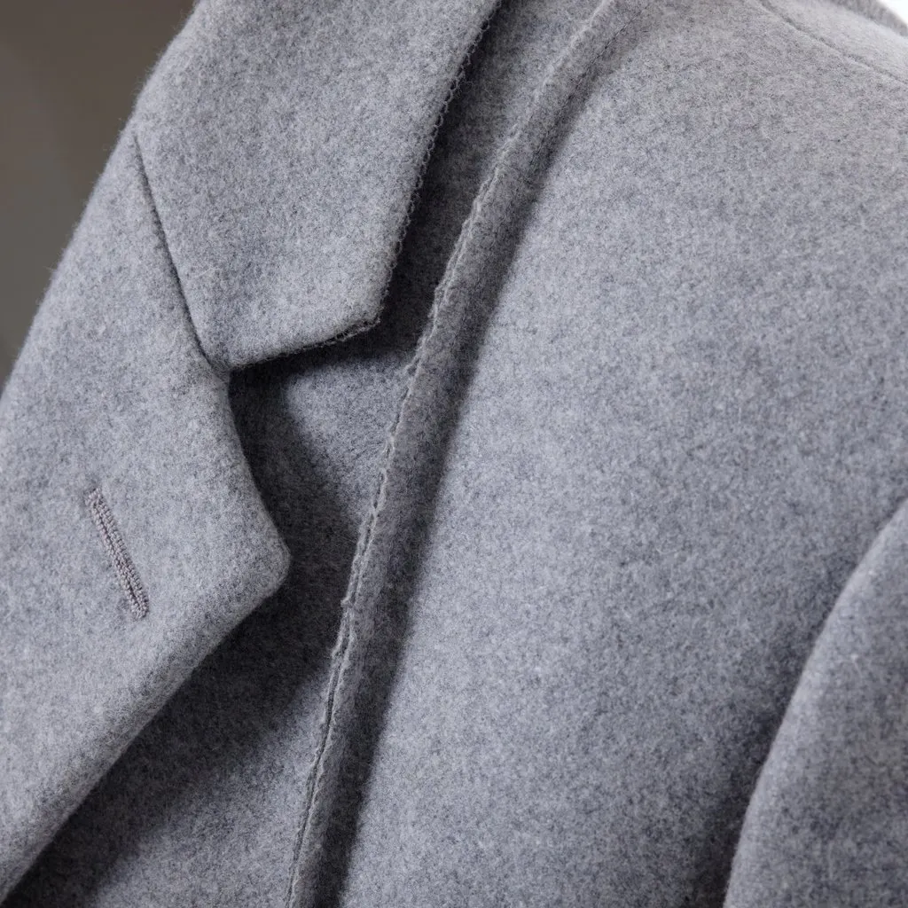 Maison Margiela Maison Martin Margiela Wool Overcoat - '10s Grey Wool Good - Box View