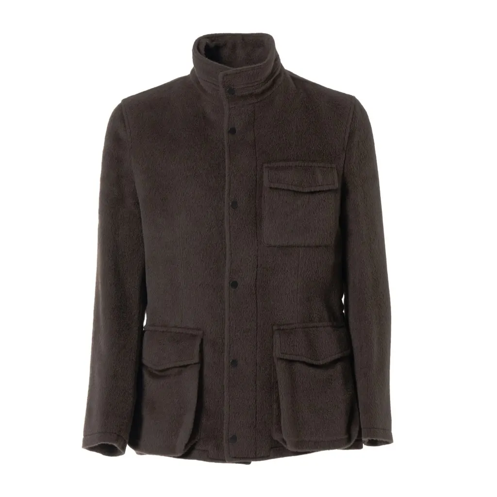 Unsigned FG Roma Wool Jacket – ’10s Brown Wool Good - Front View
