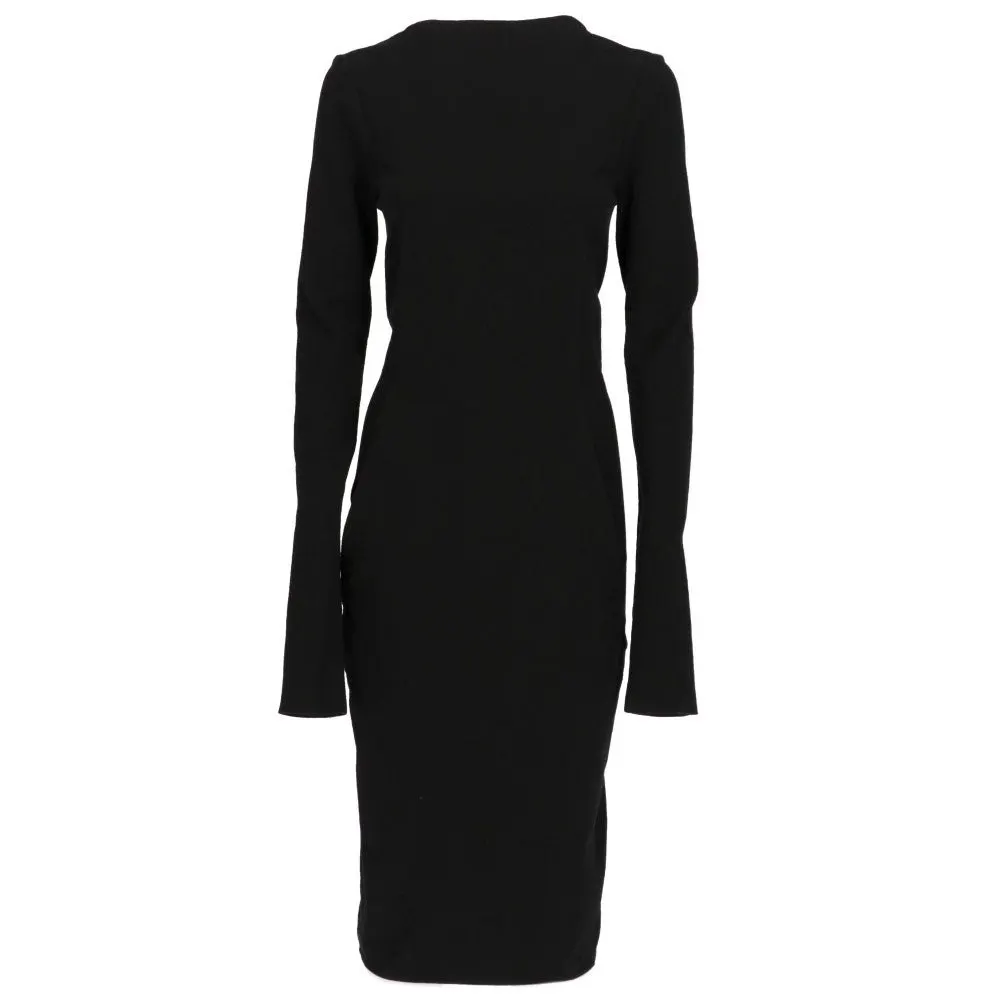 Rick Owens Black Dress - 2010s Black Good - Front View