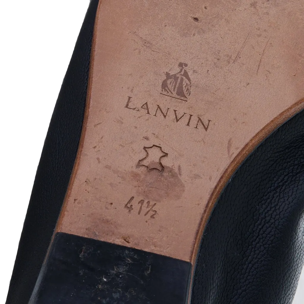 Lanvin leather flat loafers - '10s Black Leather Good - Inside View