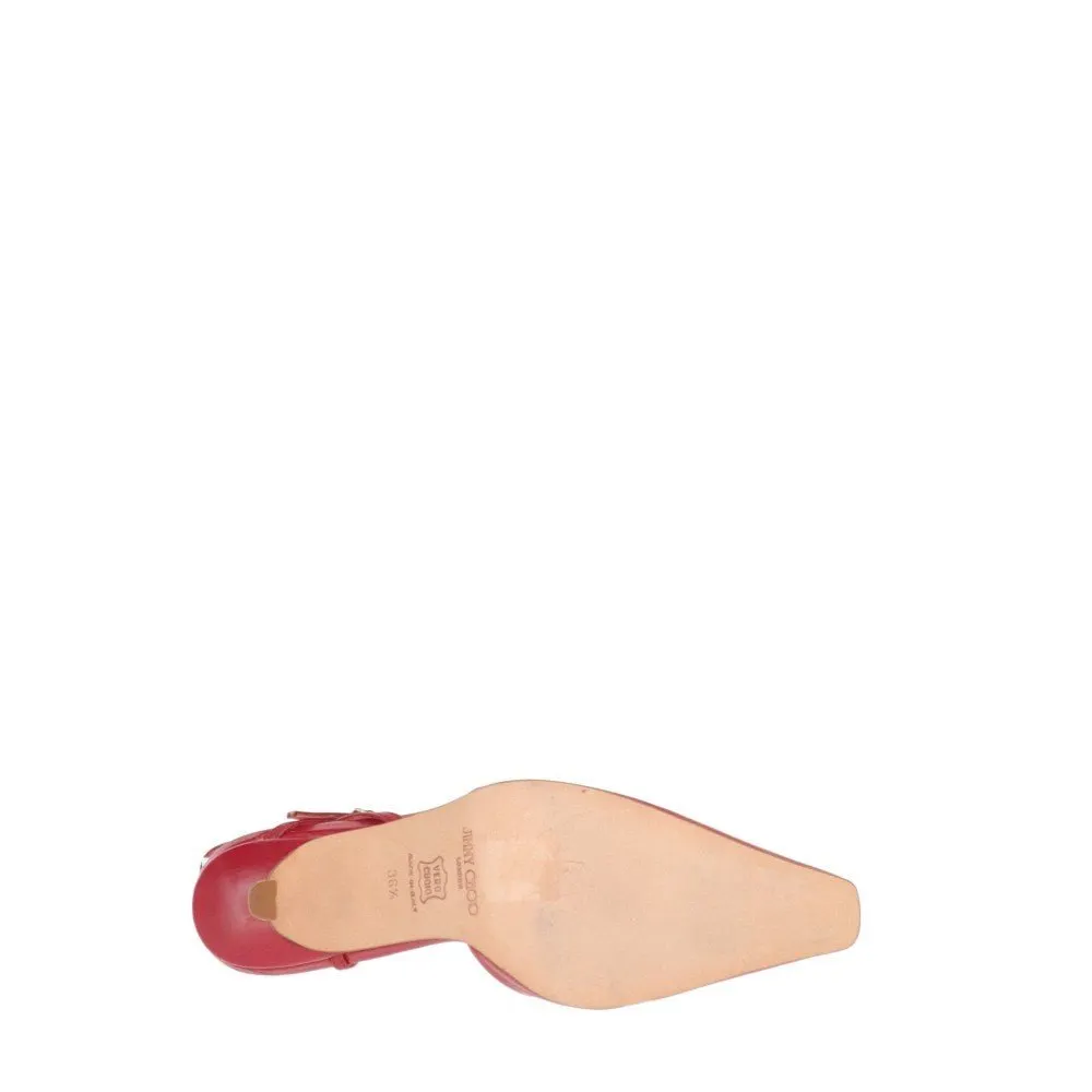 Jimmy Choo Leather Pumps - 2010s Red Leather Good - Inside View