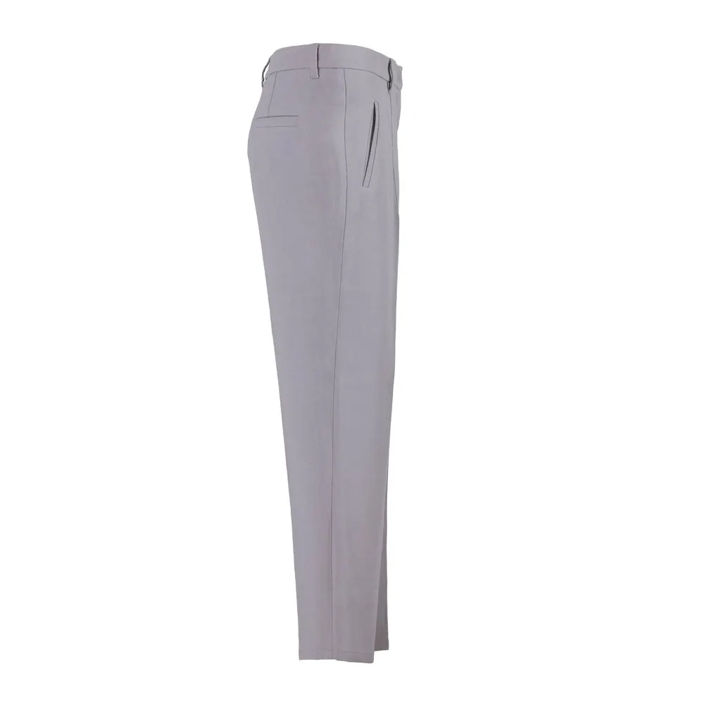 Brunello Cucinelli wool viscose women’s trousers - '20s Grey Wool Good - Back View