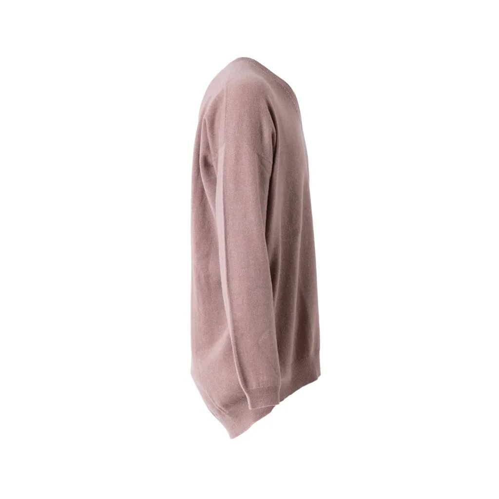 Brunello Cucinelli Cashmere V-Neck Sweater – ’10s Red Wool Good - Back View