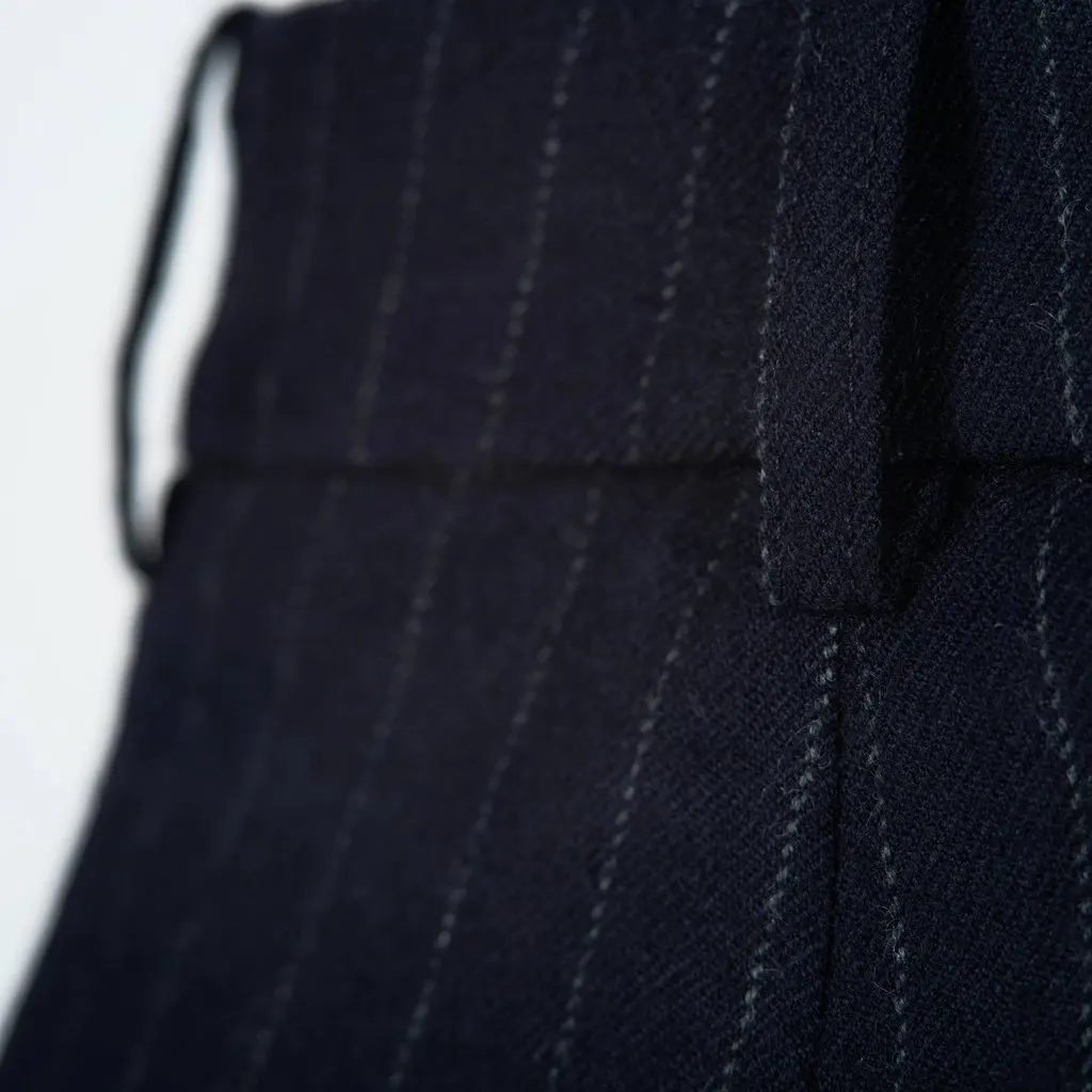 Jil Sander Golden Goose Wool Pinstripe Tailored Trousers – ’00s Red Wool Good - Box View