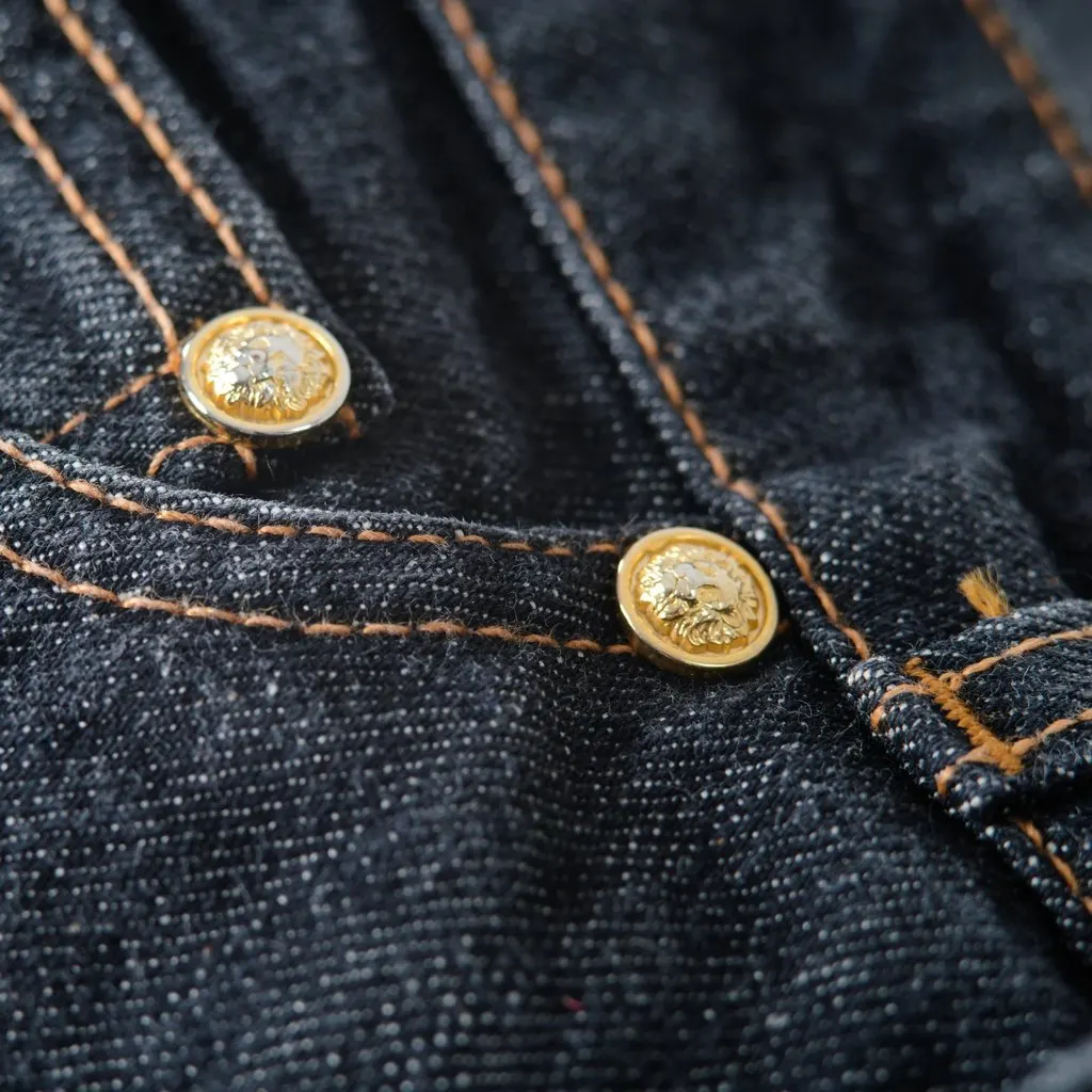 Versace Biker Denim Jeans – ’00s Red Denim Good - Inside View