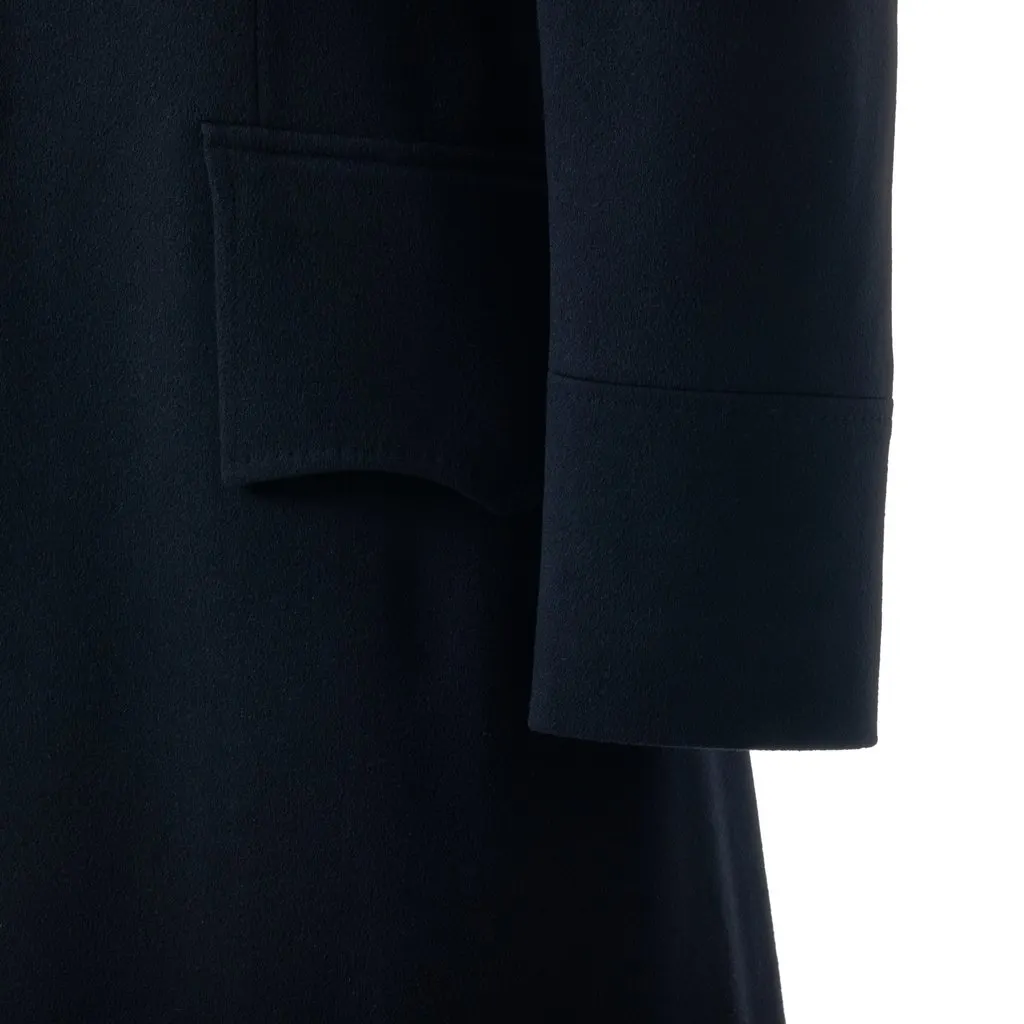 Gucci Runway Long Wool Coat Black – ’10s Black Wool Good - Model View