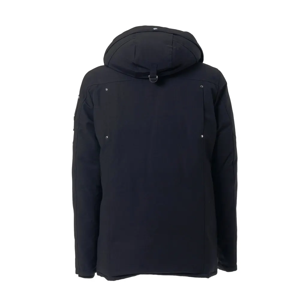 Unsigned Moose Knuckles Black Down Parka Jacket - '10s Black Cotton Good - Inside View