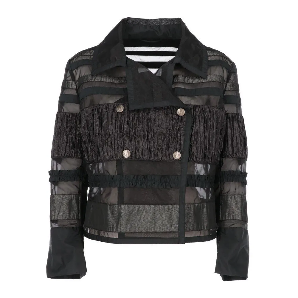 Ermanno Scervino Jacket - 2010s Black Good - Front View