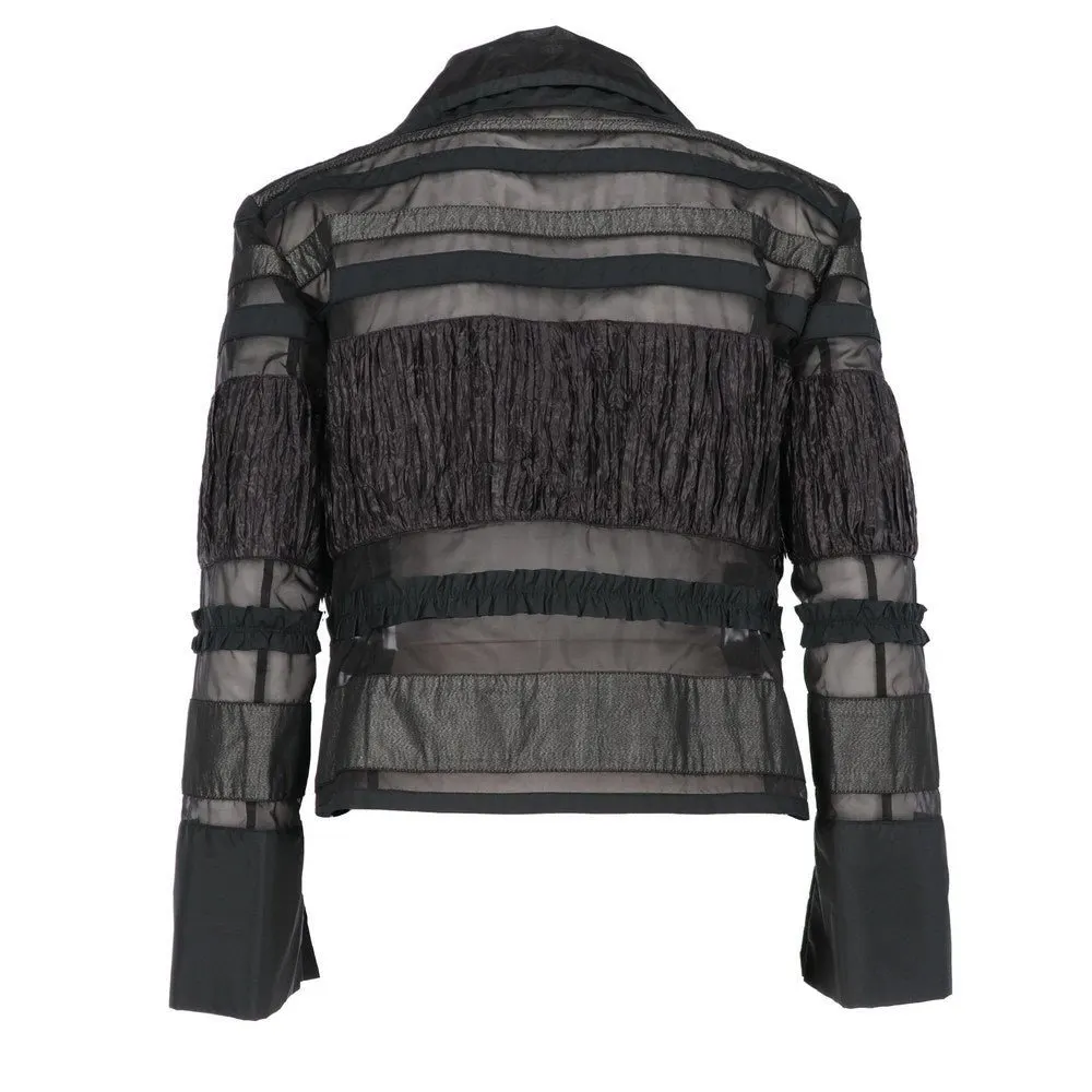 Ermanno Scervino Jacket - 2010s Black Good - Back View