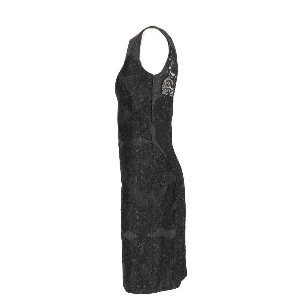 Gianfranco Ferré Pinstriped Dress - '90s Grey Cotton Good - Inside View