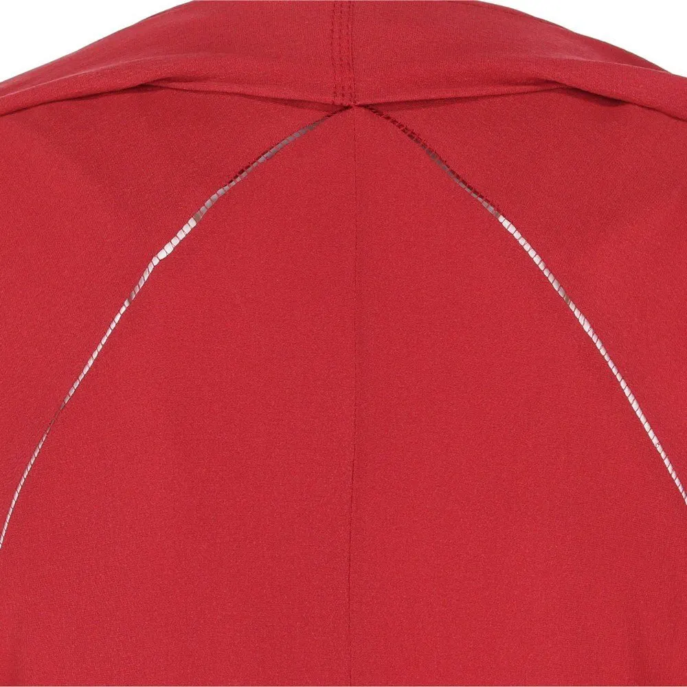 Gianfranco Ferré Brick Red Dress - '90s Red Silk Good - Model View