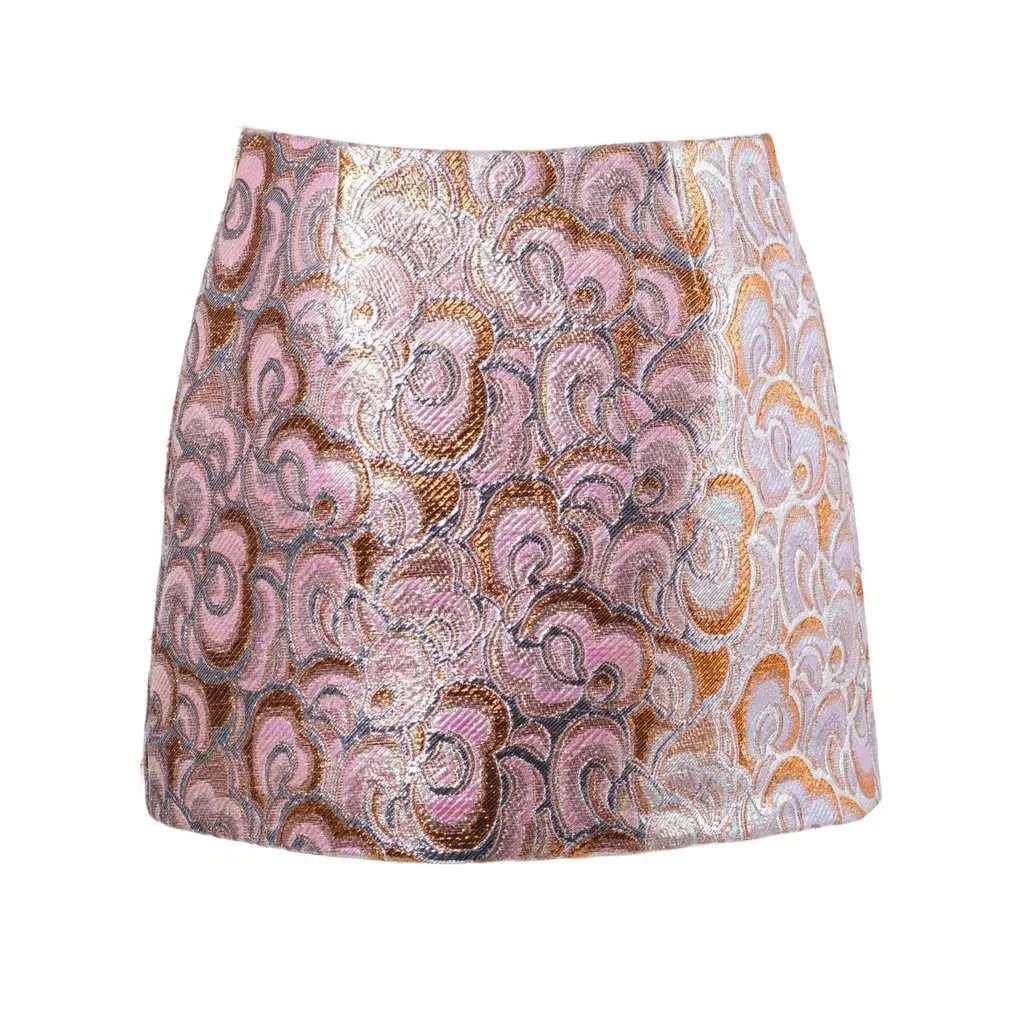 Miu Miu Mini Skirt – '10s Red Good - Front View