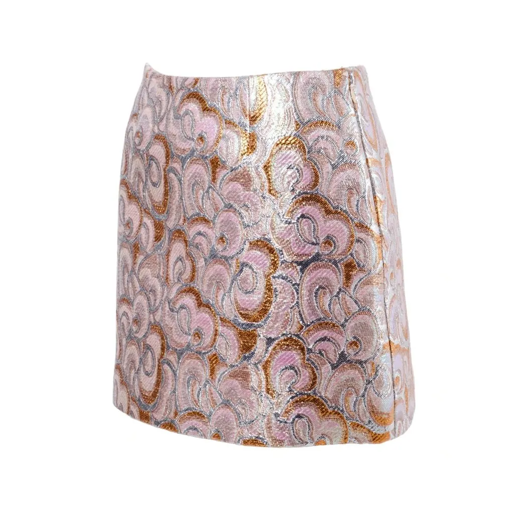 Miu Miu Mini Skirt – '10s Red Good - Back View