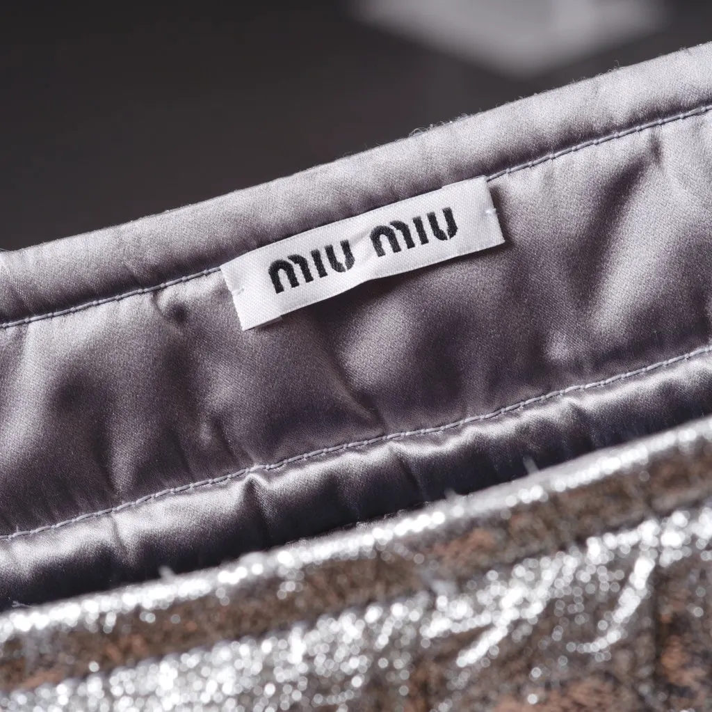 Miu Miu Archive Skirt - '10s Red Good - Model View