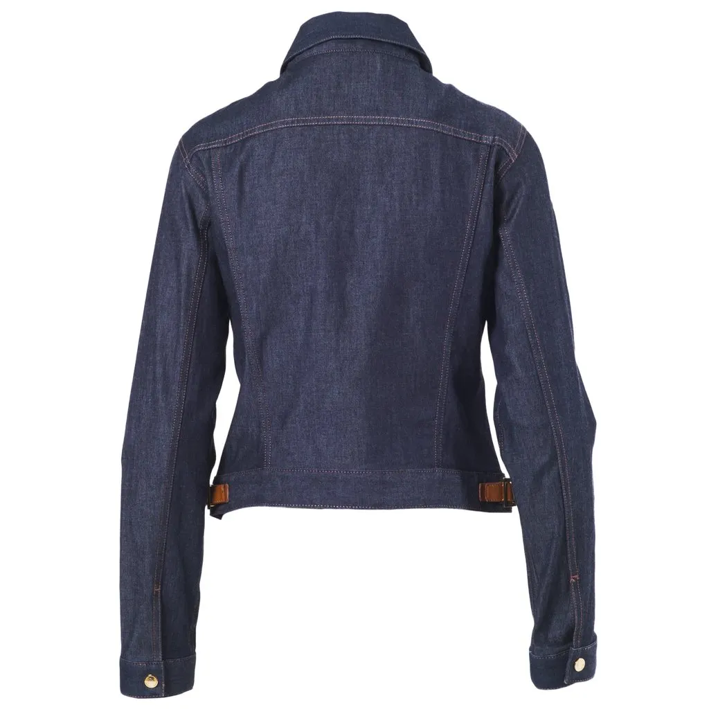 Gucci by Tom Ford Fitted Denim Jacket - '90s Gold Denim Good - Back View