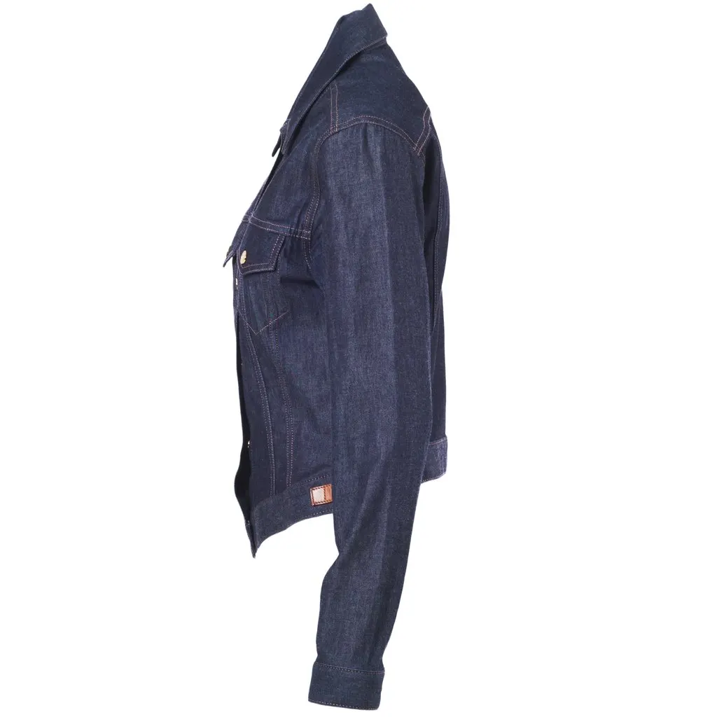 Gucci by Tom Ford Fitted Denim Jacket - '90s Gold Denim Good - Inside View