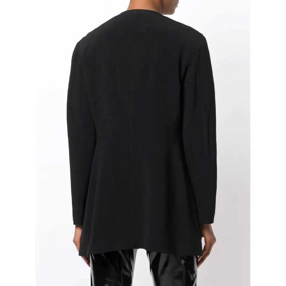 Moschino Black Open Jacket - '90s Black Good - Inside View