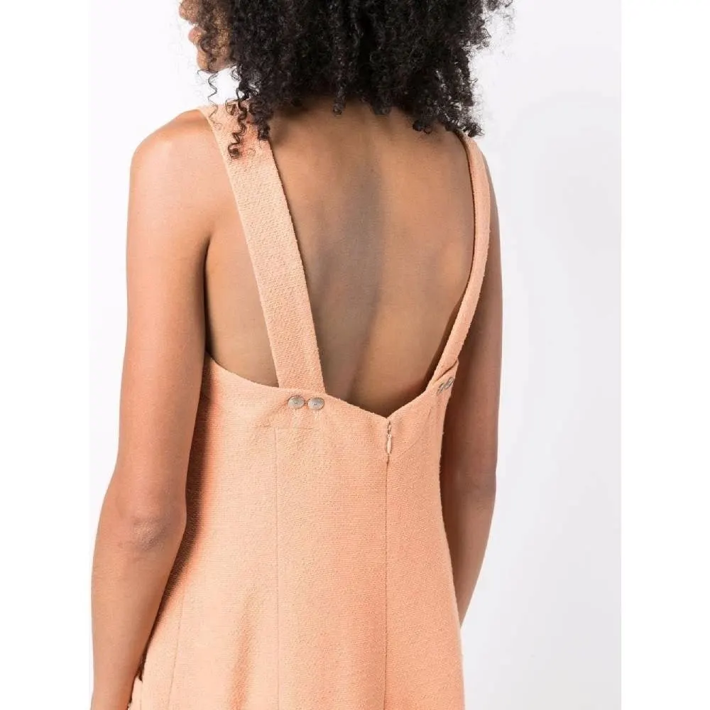 Chanel Peach Orange Dress - '90s Orange Cotton Good - Box View
