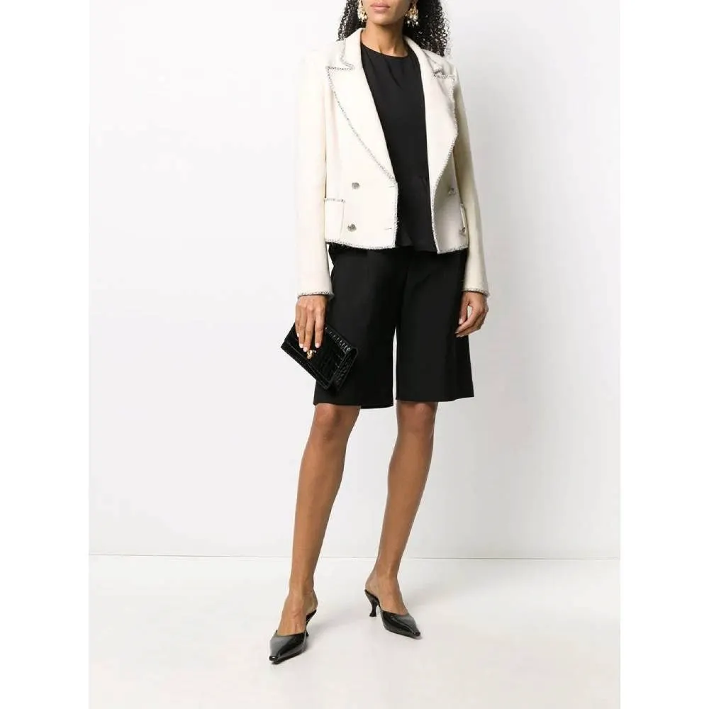 Chanel Limited Edition Ivory Jacket - 2000s White Silk Good - Back View