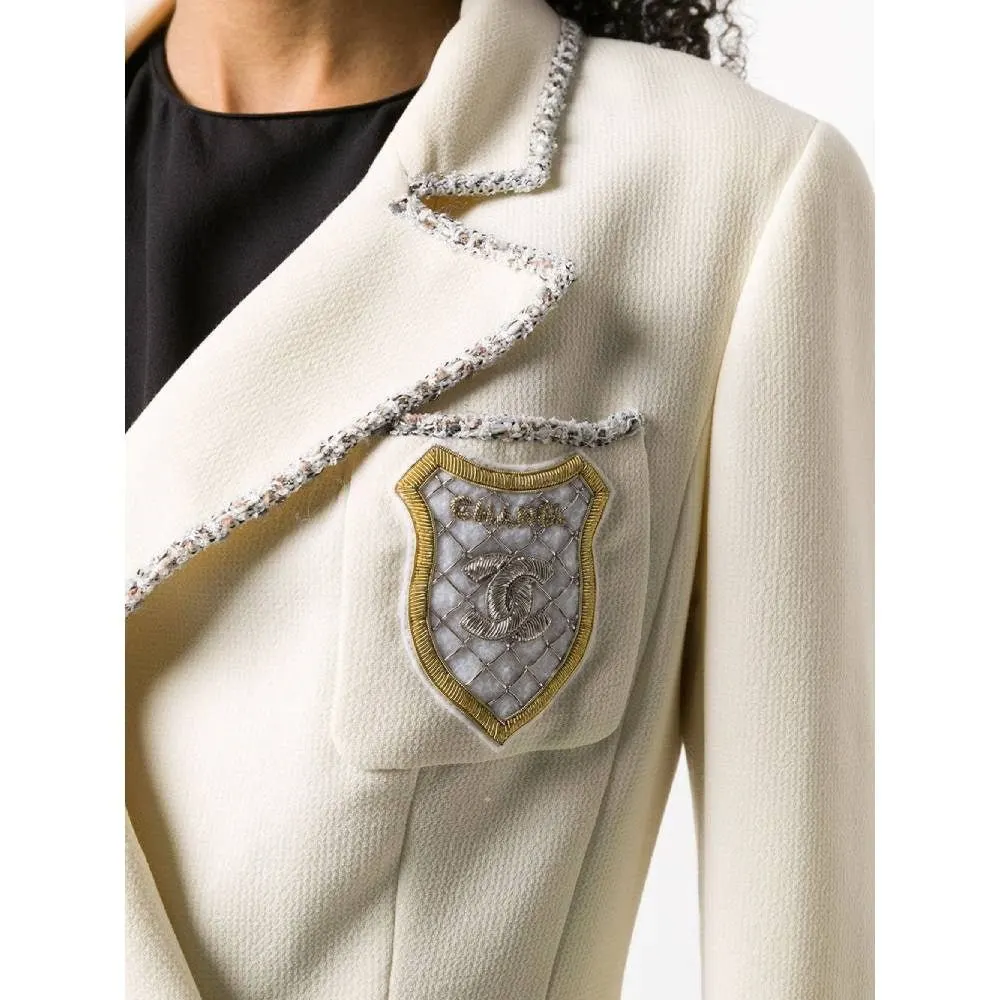 Chanel Limited Edition Ivory Jacket - 2000s White Silk Good - Box View