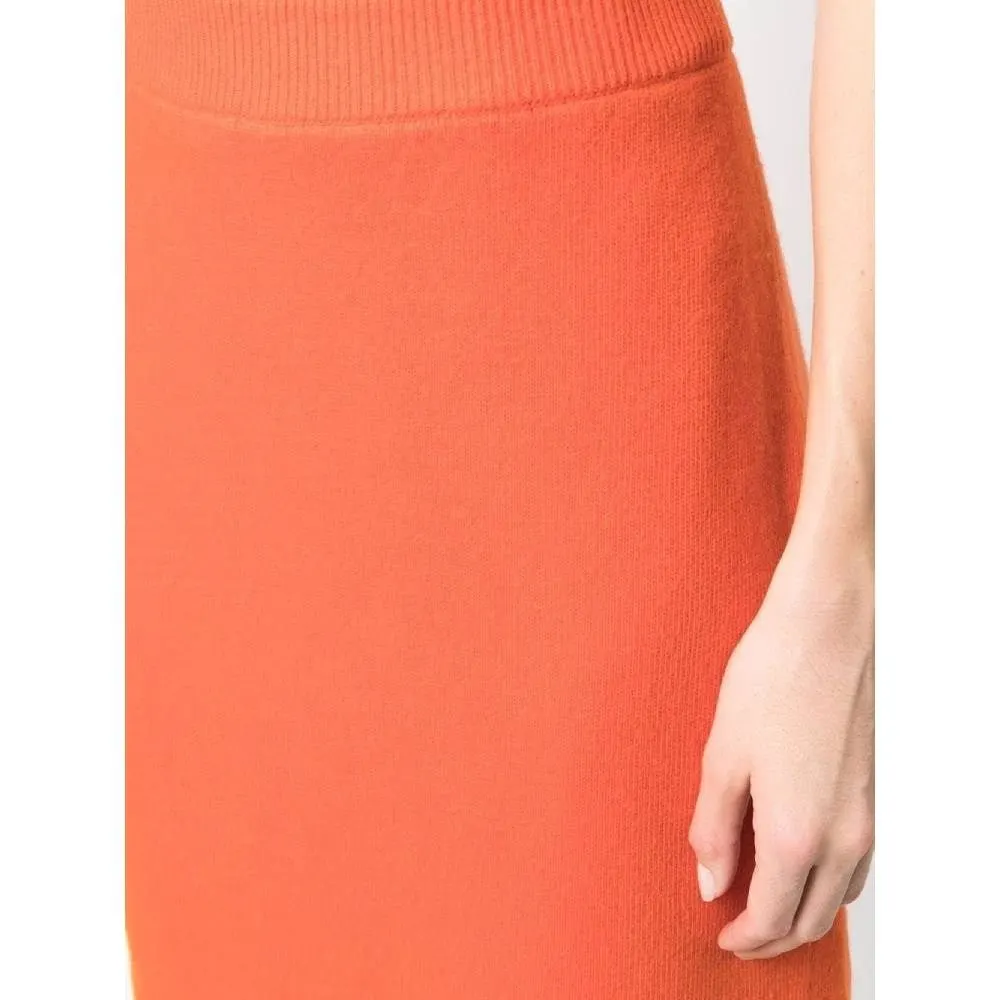 Chanel Orange Cashmere Miniskirt - '80s Orange Wool Good - Box View