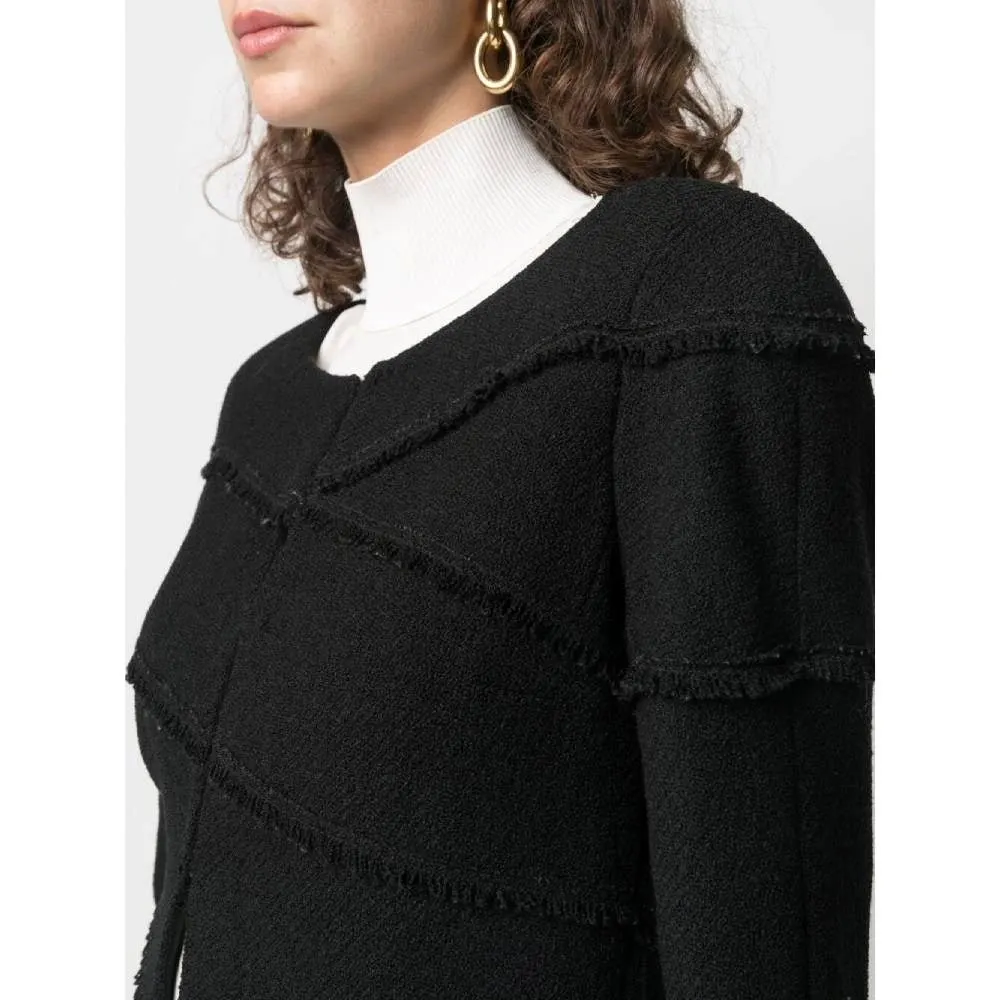 Chanel Black Wool Cardigan Jacket - 2000s Black Wool Good - Box View