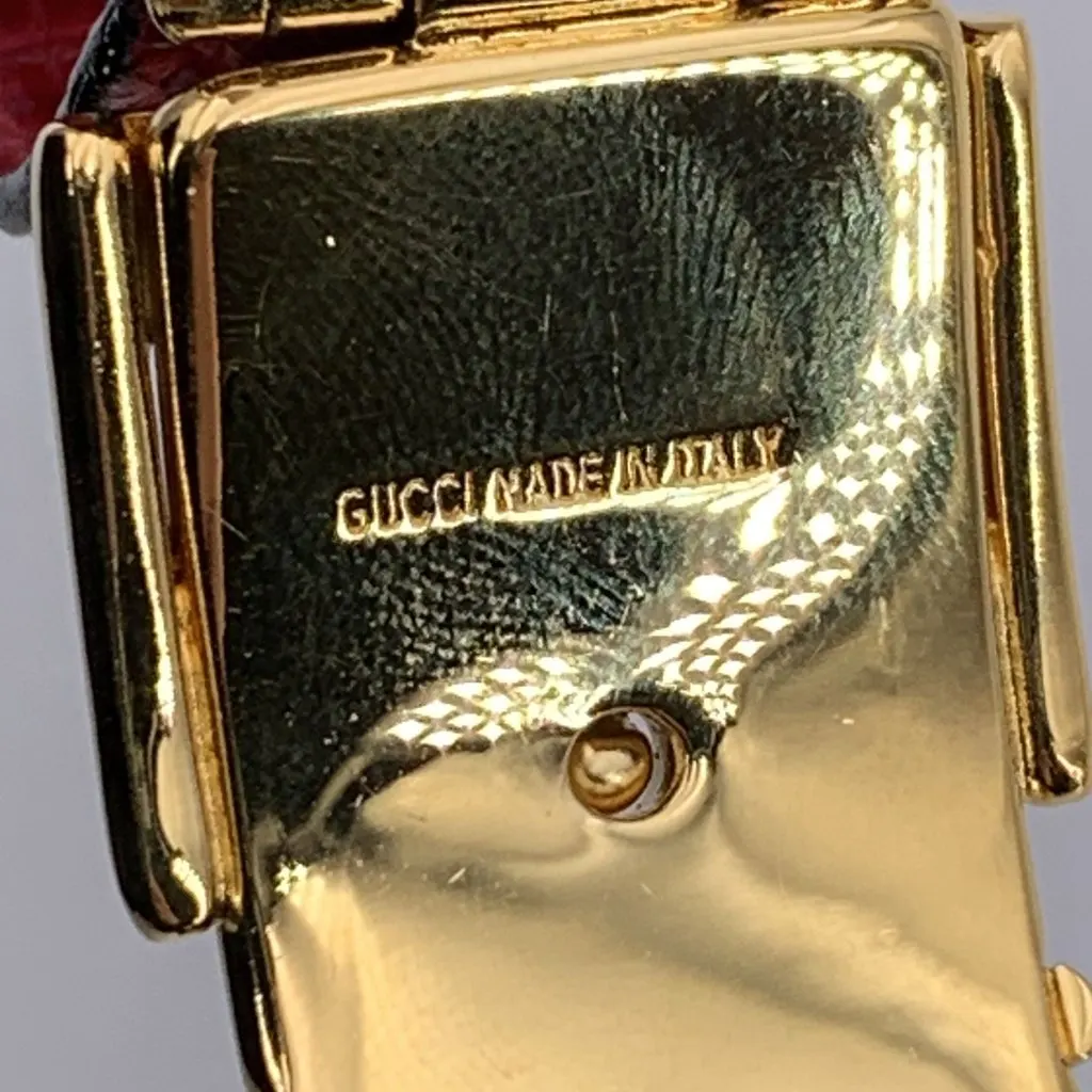 Gucci Bracelet Red Leather Good - Inside View
