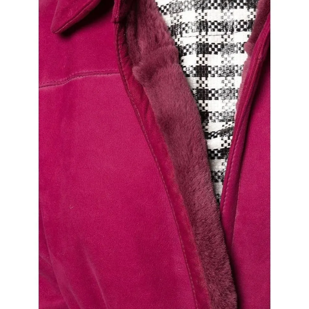 Gianfranco Ferré Sheepskin Coat - '80s Pink Good - Box View