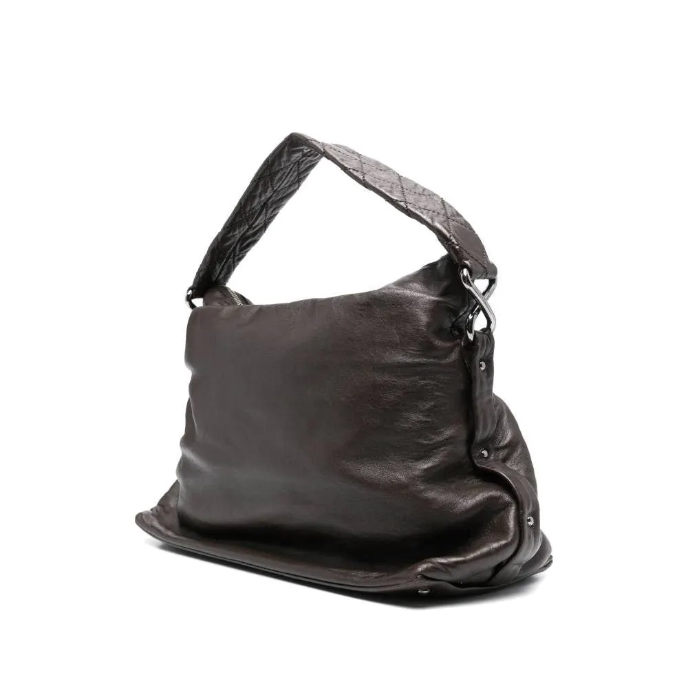 Chanel Brown Leather Shoulder Bag - 2000s Brown Leather Good - Inside View