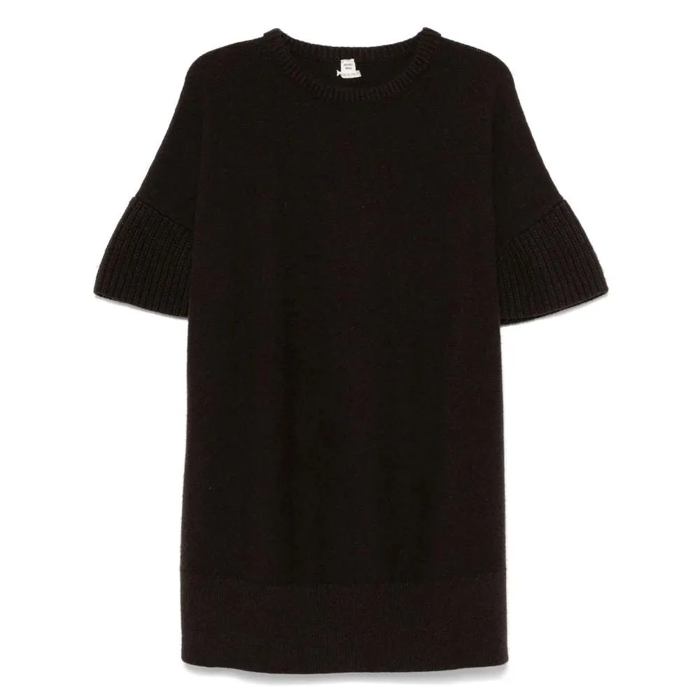 Hermès Dark Brown Knitted Dress - 2010s Brown Good - Front View