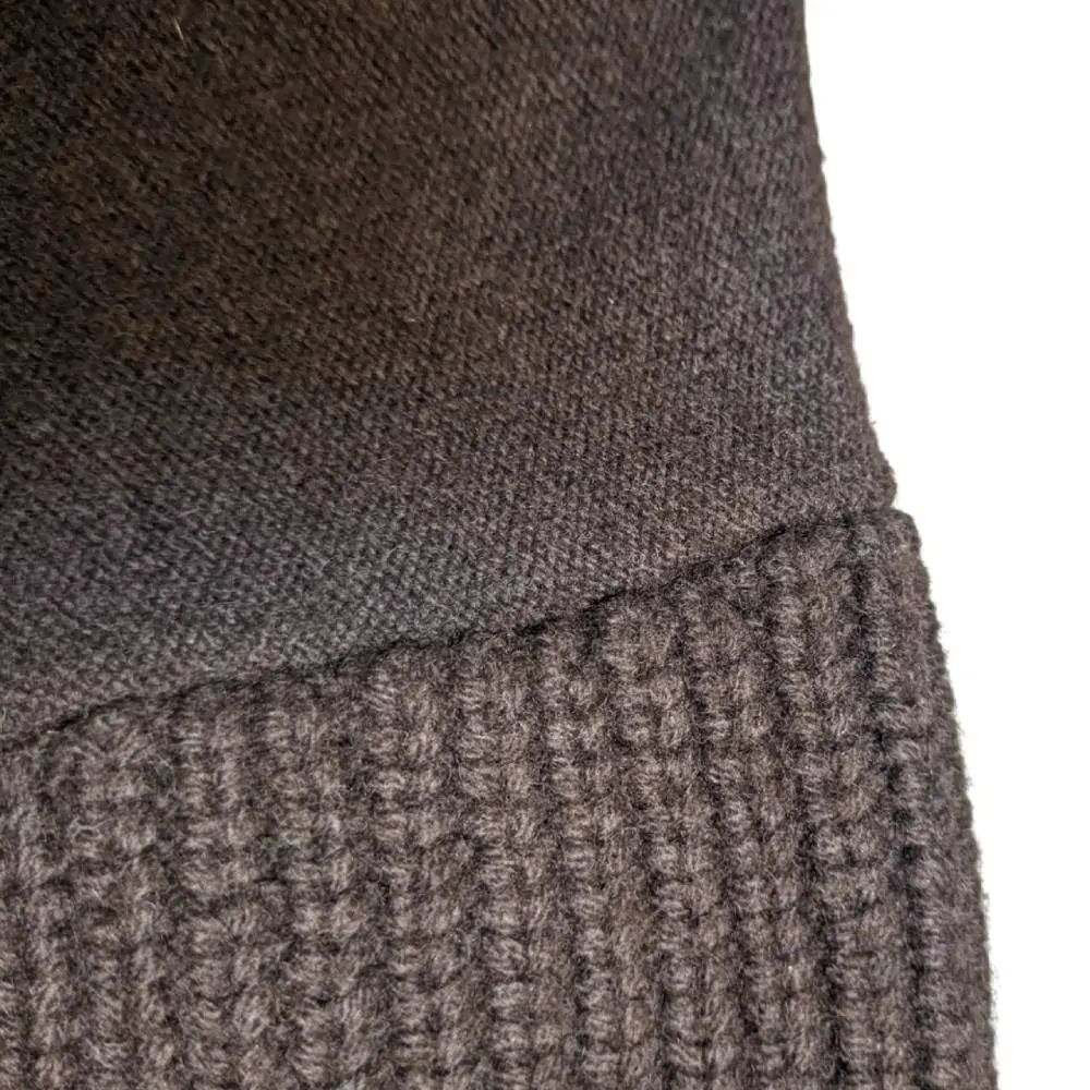 Hermès Dark Brown Knitted Dress - 2010s Brown Good - Inside View